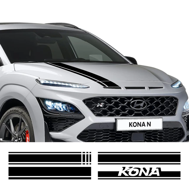 Car Hood Bonnet Sticker For Hyundai Kona Hybrid N Line Electric Graphics  Stripes Kit Decor Decal Vinyl Cover Auto Decoration - AliExpress