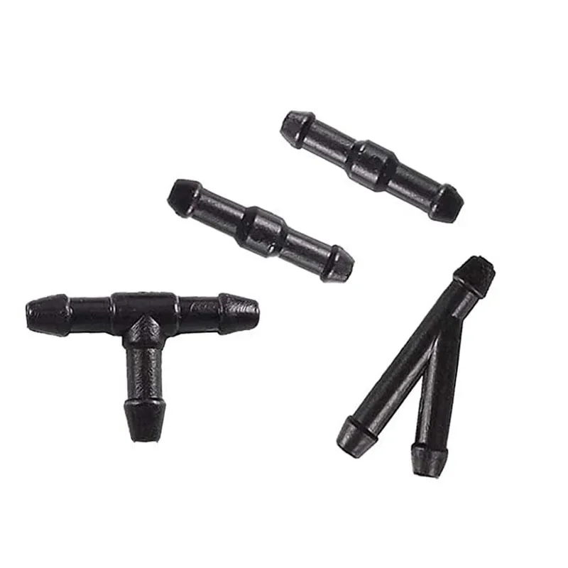 5pcs/Set 2m Car Windshield Washer Hose Automotive Car Wiper Blade Pipe Windshield Jet Spray Wiper Nozzle Water Hose Fluid Tube 2