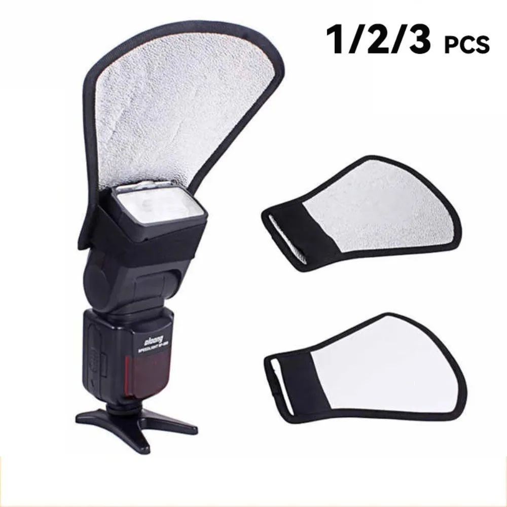 1/2/3 PCS 2-in-1 카메라 플래시 디퓨저 소프트박스 니콘 캐논 DSLR SLR 사진 액세서리용 휴대용 라이트 리플렉터