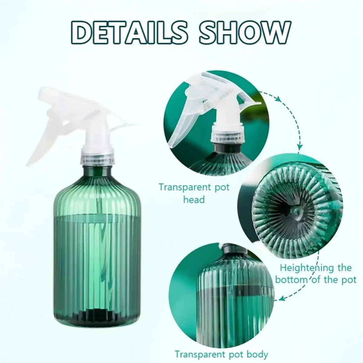 Description Picture 5 of itemSpray Bottle Plant Flower Herb Sprayer Irrigation Can Watering Pot For Garden Indoor Cleaning Supplies