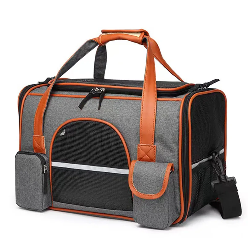 

Cat Dog Carrier Airline Approved Soft Sided Pet Travel Bag, Car Seat Safe Carrie