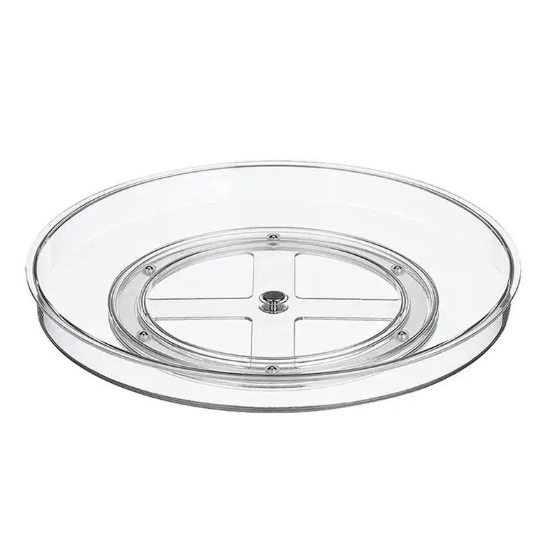 Rotating Fridge Organizer Holder Acrylic Cabinet Spice Rack Rotating Spice Rack Spinning Organizer Rotating Turntable Organizer 5