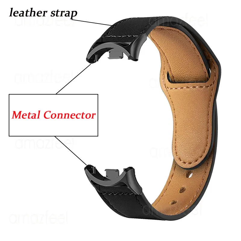 For Mi Band 8 Strap Leather Watch Band for Xiaomi Band 8 Smart watch  Bracelet Correa for xiaomi mi band 8 correa mi band 8 Belt - AliExpress