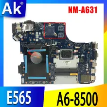 Dla Lenovo Thinkpad E565 laptopa płyta główna 01AW115 BE565 NM-A631 z A6-8500 CPU DDR3