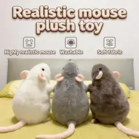 Cute 40/90cm Mouse Doll Plush Oversized Flower Branch Rat Doll Cartoon Soft Animal Figure Kids Gift Birthday Plush Animal 1