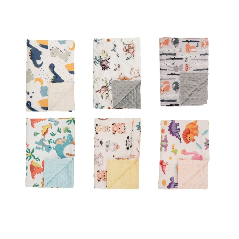 

N80C Versatile Baby Blanket Dotted Pattern Spring Baby Blanket Lightweight for Newborns Essential for Photography & Bedding