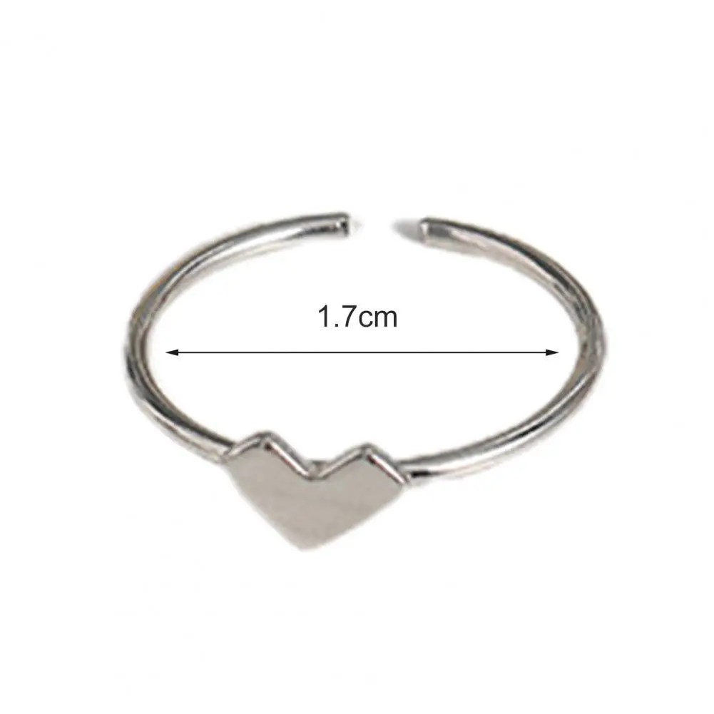 Index Finger Ring Stylish Electroplating Opening Ring Ladies Women Ring  Ins Style Adjustable Ring Fashion Jewelry 2