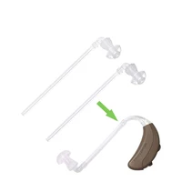 Hearing Amplifier Ear Tip Hearing Amplifier Sound Tube Connector Set Silicone Ear Tip Domes Accessory for BTE Hearing Amplifier 1