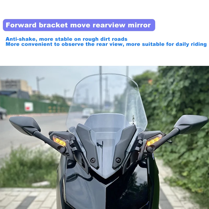 For Yamaha XMAX 300 X-MAX 300 X MAX300 Scooter Rearview mirrors Forward moving rear view holder bracket mirror