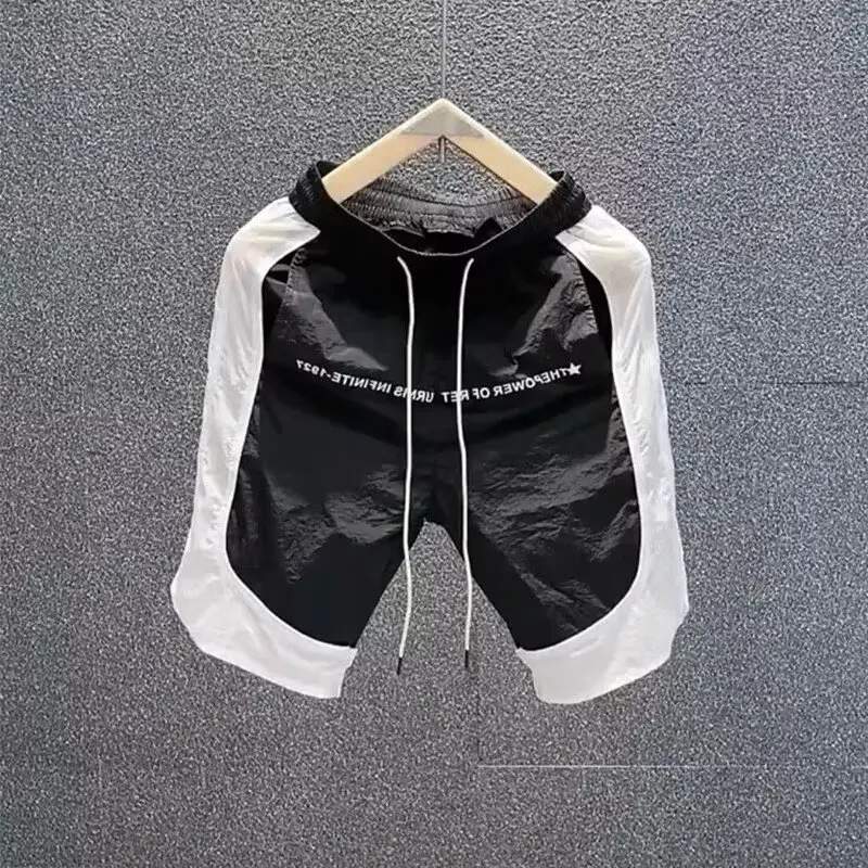 Summer Men's Quick Drying Shorts Basketball Shorts Beach Breathable Sports Short Pants Color Blocked Sweatpants Men Clothing New 5 S958d23c8e90e46b5a7f9e94fb87c475b2