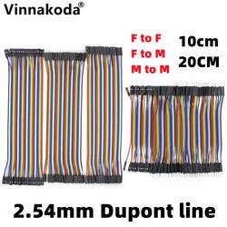 2.54mm Dupont Line 20cm 10cm 40Pin Male to Male+Female to Male + Female to Female Jumper Wire Dupont Cable DIY KIT