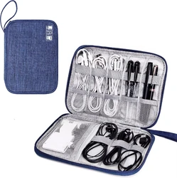 Waterproof Travel Electronics Organizer Bag (Navy blue)