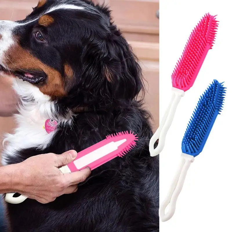 

Pet Hair Brush Cat Steam Brush Steamy Dog Brush Hangable Soft Hair Comb For Pet Pet Grooming Comb Long Handle Hair Removal Comb