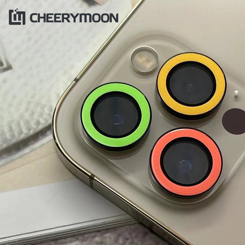 

Luminous Eagle Eye Camera Stereo Len For iPhone 13 12 11 Pro Max mini iPhone13 12Pro 11 13Promax 13Pro Back Film Lens Protector