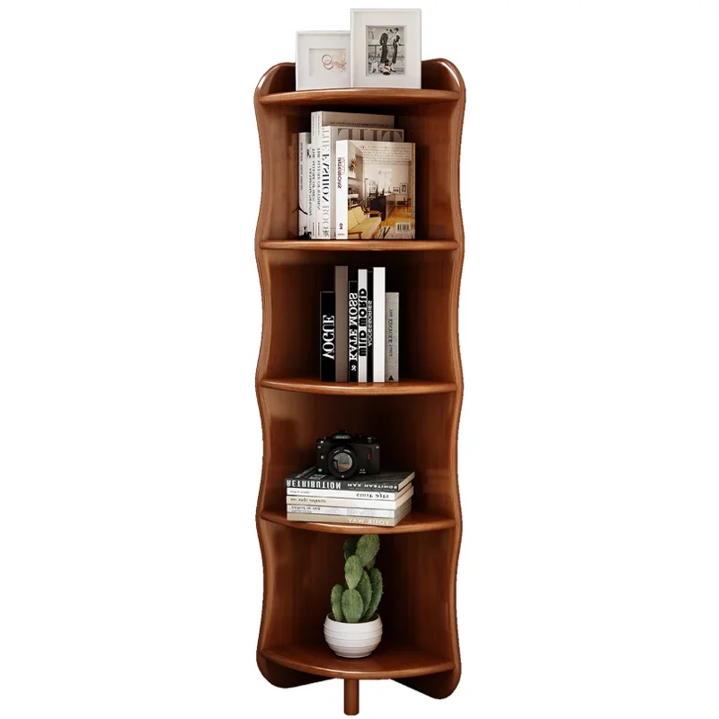 

TLL Corner Bookshelf Children's Picture Book Shelf Floor Corner Small Bookcase