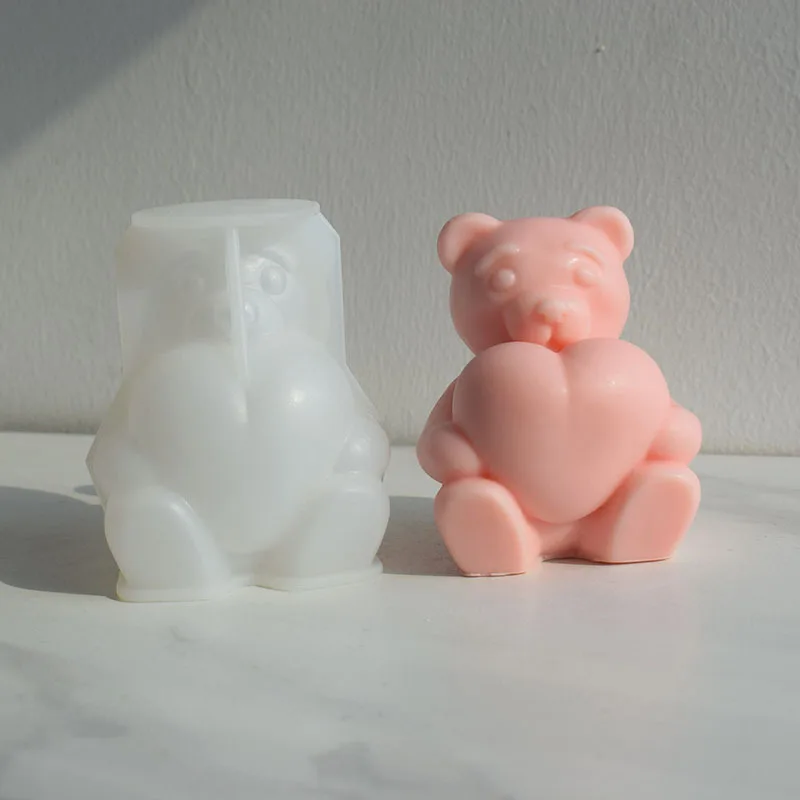 Set of Love Candle Bear