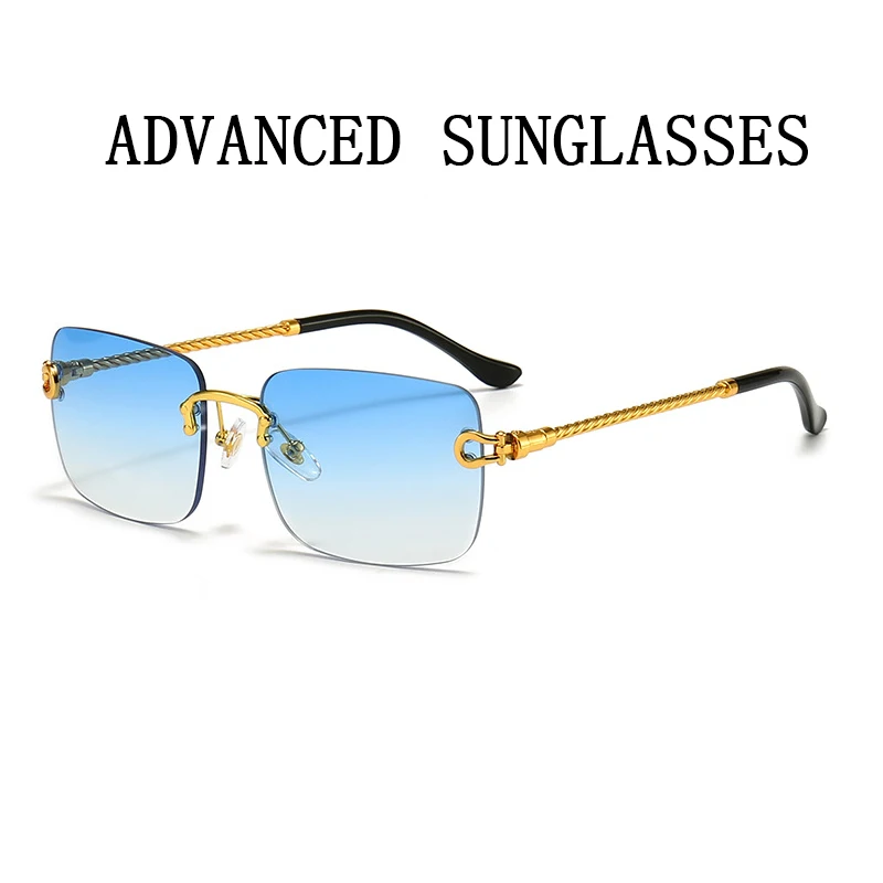 2023 Mode quadratische Sonnenbrille Frauen Vintage Kette Dekoration coole Sonnenbrille  Damen lässig Mädchen Brillen uv400 lentes de sol - AliExpress