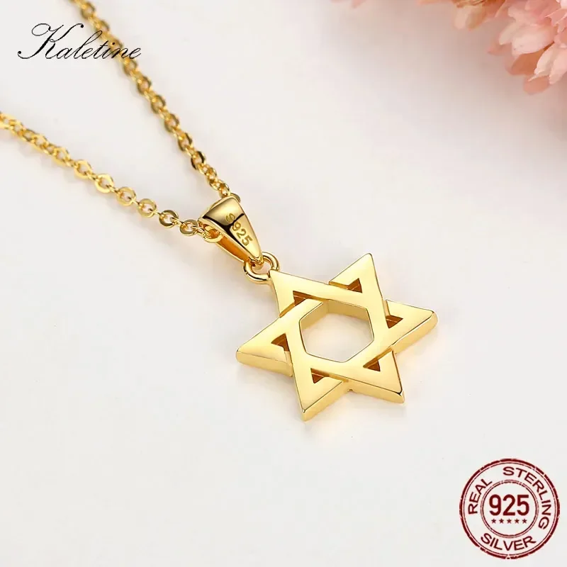 Sterling 925 Silver Necklace with Star of David Pendant