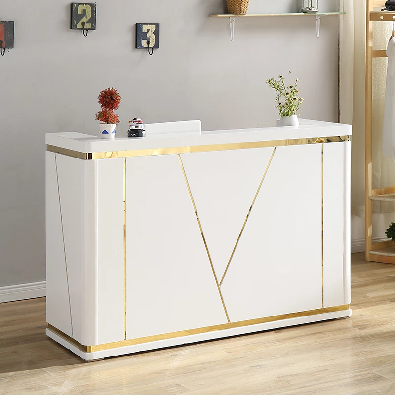Church Pulpit Front Reception Desk Podium Lectern Bar Modern Office Cash Counter Desk Restaurant Tables White Bureau Furniture