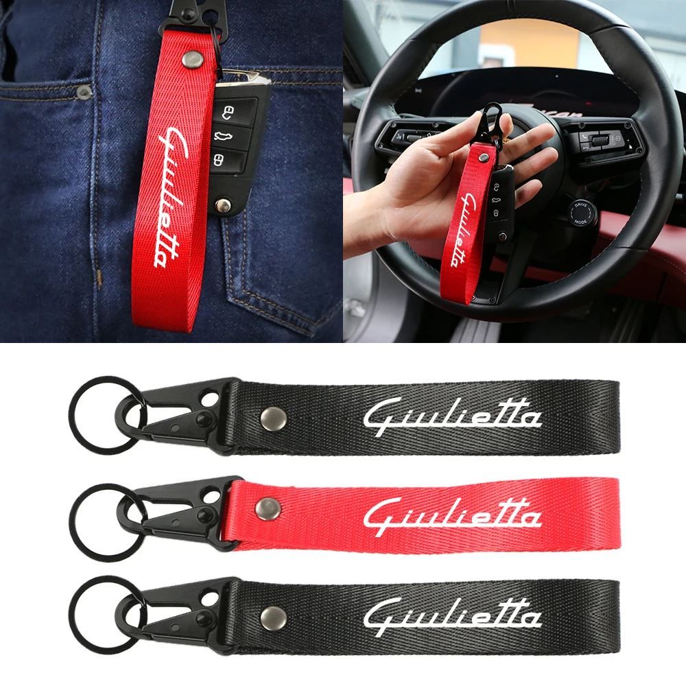 For Alfa Romeo Giulietta 940 Car keytags Strap keychian Auto Badge