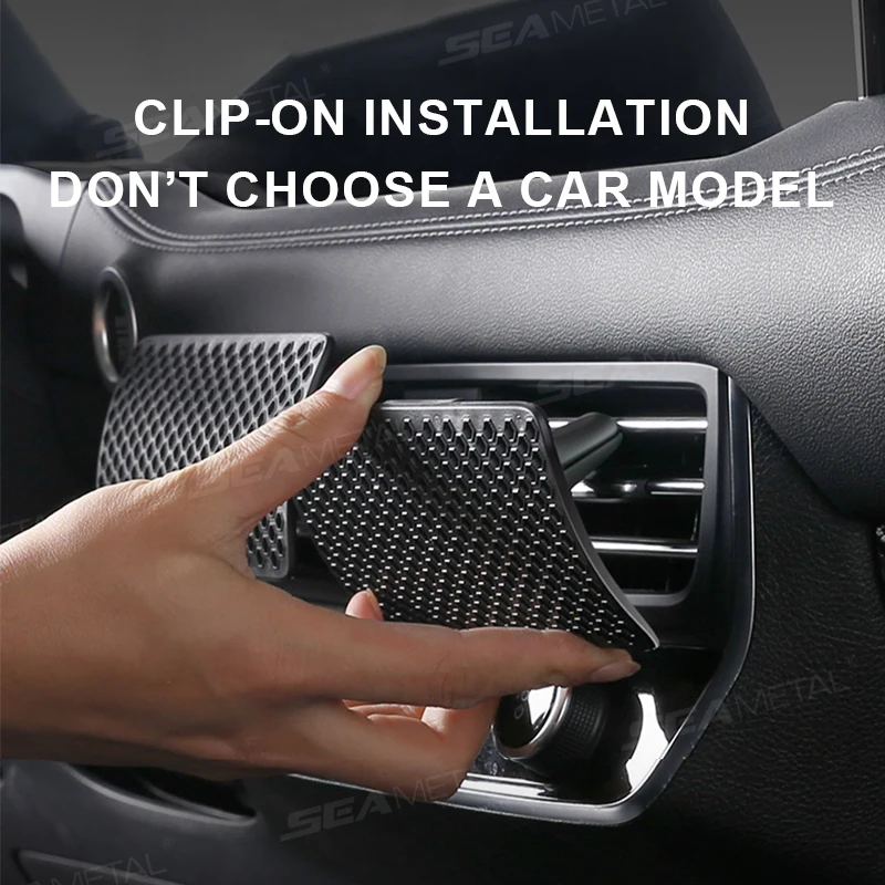 SEAMETAL Car Air Vent Baffle Free Adjustable Clip Wind Shield Changing Wind-Direction Wind Guide Plate Prevent Direct Blowing