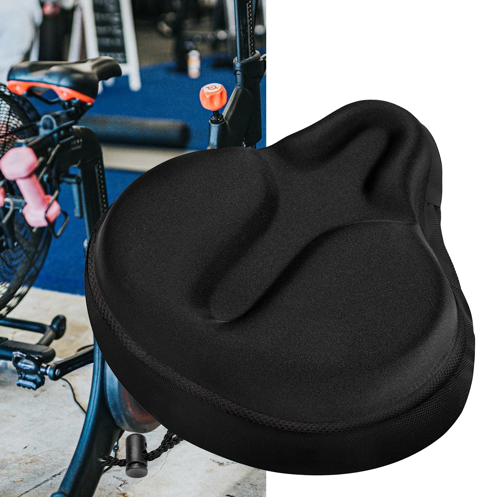 Bike Seat Cushion - Bike Seat Cover for Bicycle Seat and Exercise Bike, for  Peloton, Cruiser, Stationary Bike Seats - AliExpress