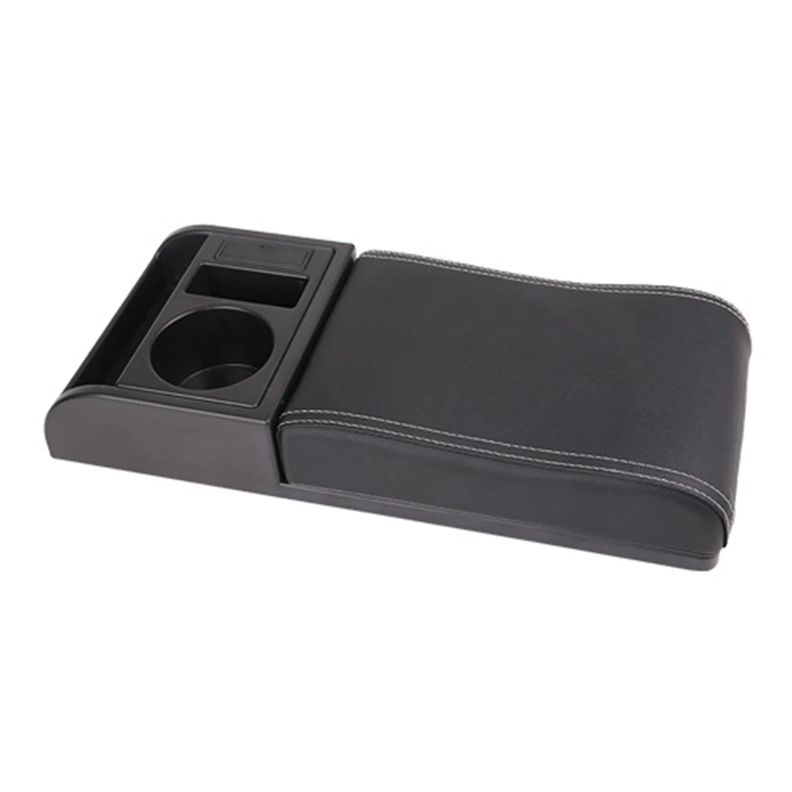

Auto Center Console Armrest Pillow with Cup and Phone Holder USB Charging Port Universal for Most Car Vehicles