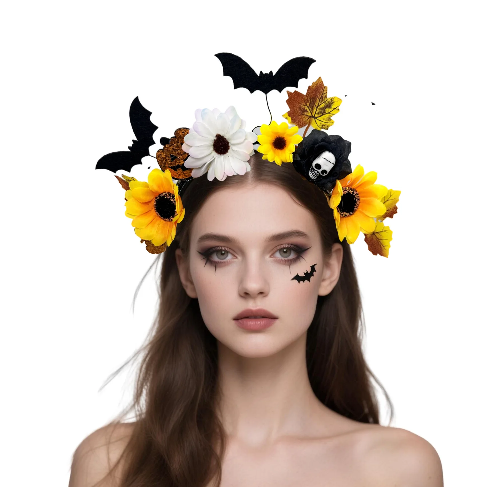 Bat Headband Novelty Cosplay Headband Photo Headdress Dress-Up Costume Headband For Adults Festival Celebration Women