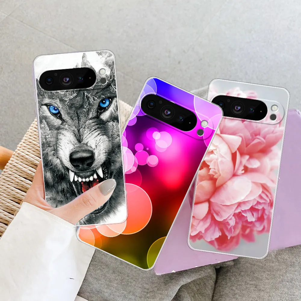 Custodia TPU Trasparente Sottile AICase Per Google Pixel 9 / 9 Pro XL, Morbida, Antigraffio, Ricarica Wireless