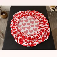 1PC Printed Fitted Sheet Mattress Cover Four Corners With Elastic Band Bed Sheet Bedroom Bedcover (Need Order Pillowcases) 4