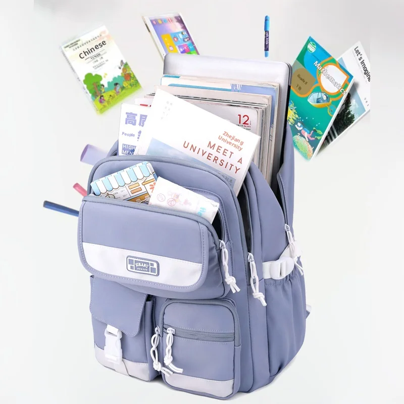 School Backpack with Wheels Trolley School Bag for Teenagers Girls Rolling Backpack Students Children Schoolbag Travel Bags