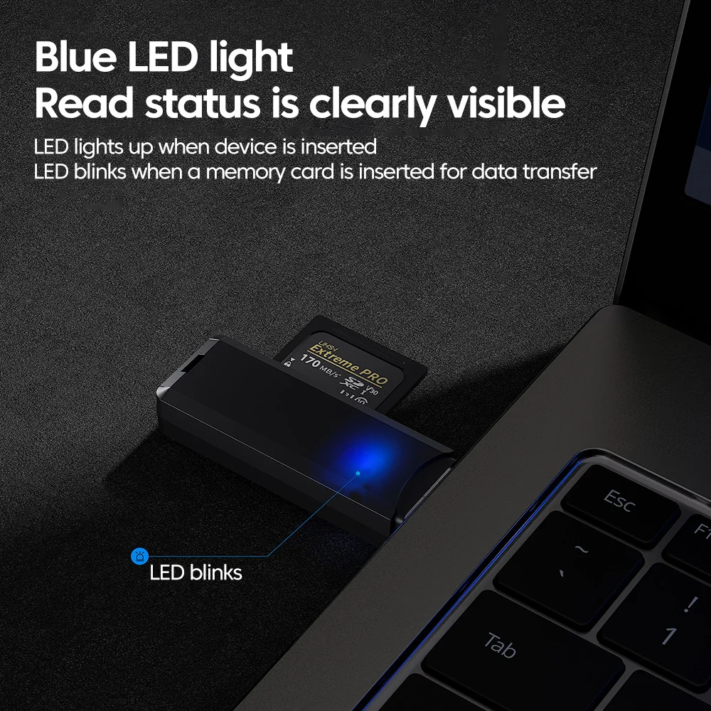 USB 3.0 고속 카드 리더, 마이크로 SD TF 메모리 카드, PC 노트북 액세서리용 고속 카드 리더 어댑터, 2 인 1