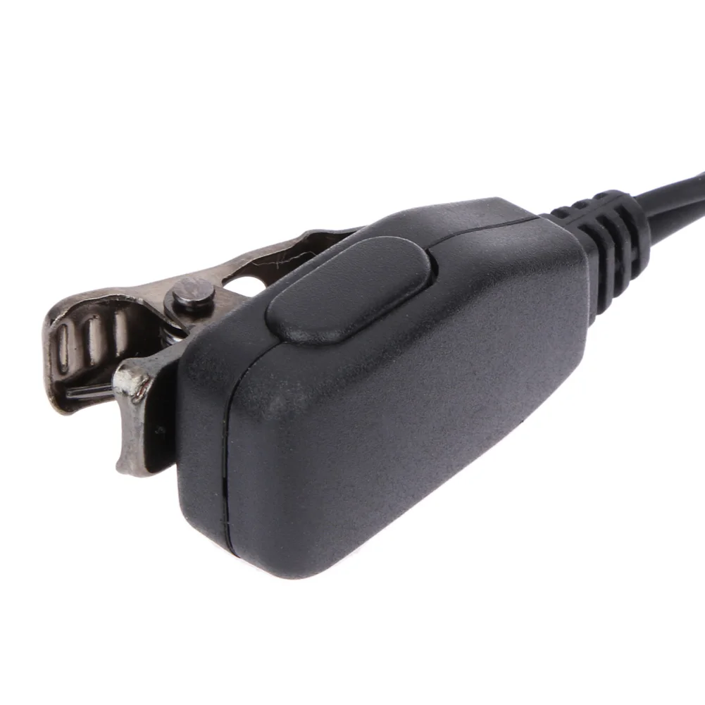 BAOFENG UV5R/KENWOOD/HYT용 이어피스 헤드셋 PTT MIC 1m 이어 후크 워키토키 이어버드 인터폰 이어폰, 2 핀, 1-3PCs