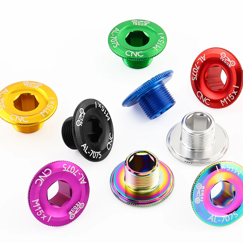 Cache-vis En Aluminium Pour Manivelle Vélo – M15, M18, M19, M20 (route/VTT)