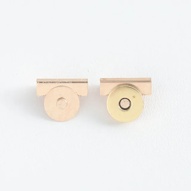 10-Pair No-Sew Snap Buttons - Magnetic Clasp Closures Gold & Silver For Bags & Clothing