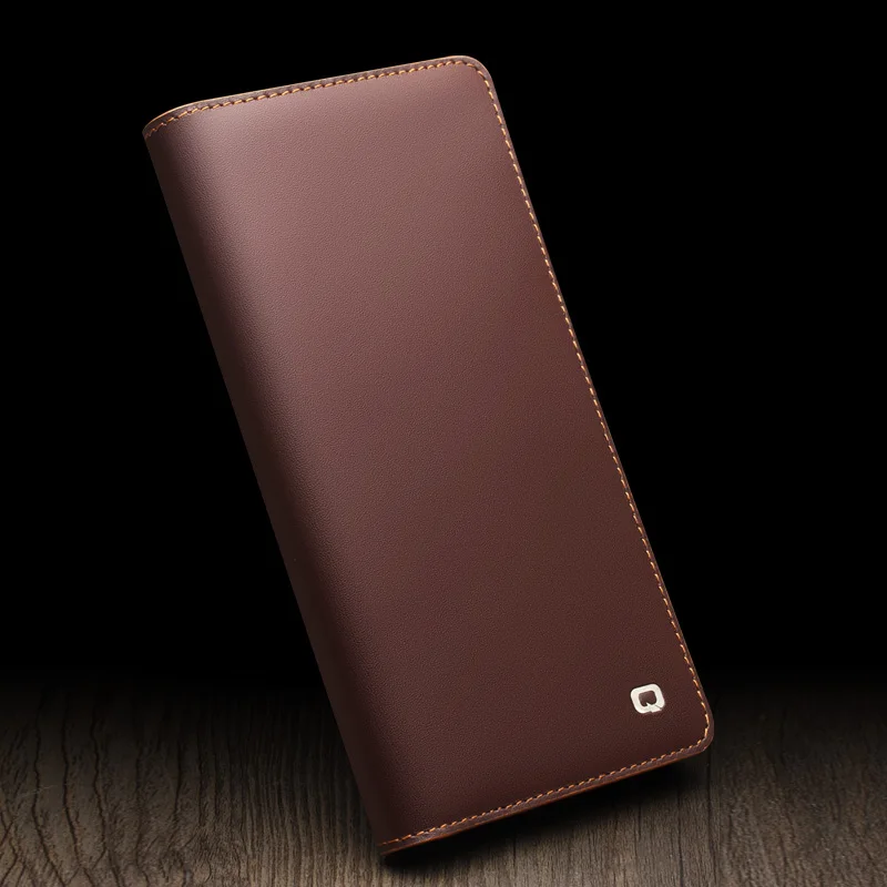 Genuine Leather Phone Case With Card Slots Cover For Samsung S25 + Plus Ultra