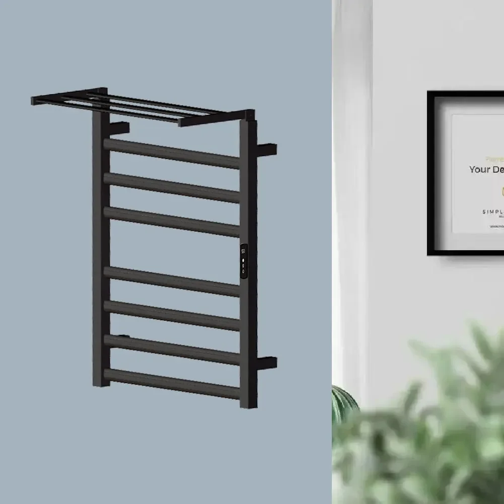Electric towel rack, towel rack, carbon fiber heating toilet, bathroom home smart heating drying rack