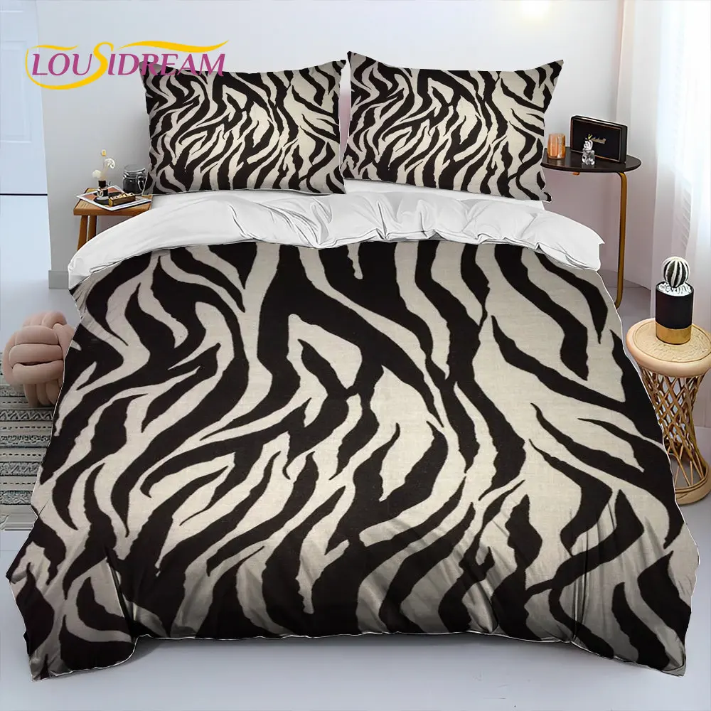 

Colorful Zebra Pattern Comforter Bedding Set,Duvet Cover Bed Set Quilt Cover Pillowcase,King Queen Size Bedding Set Adult Child