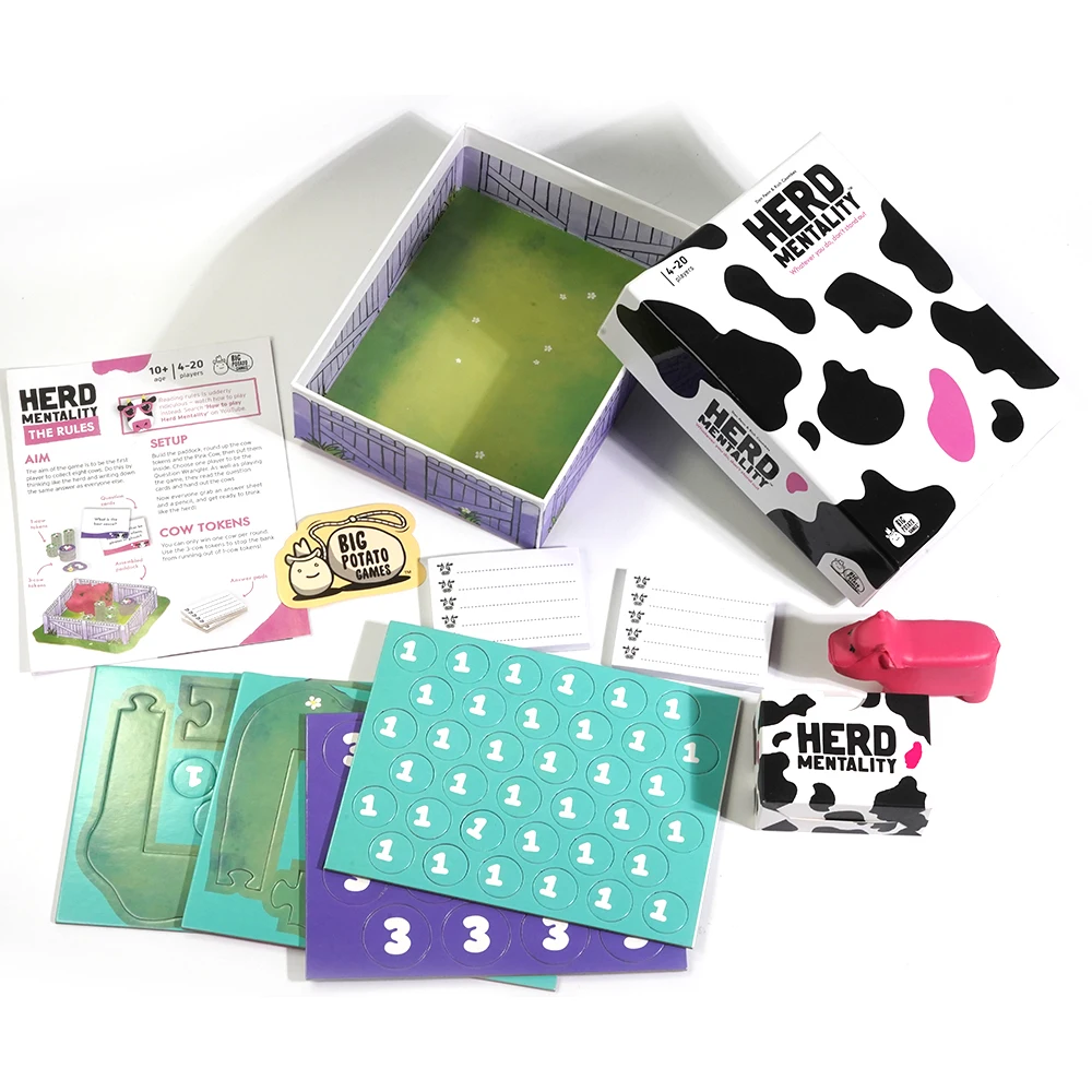 Herd Mentality Board Game The Udderly Hilarious Party Game Fun For The Whole Family 4