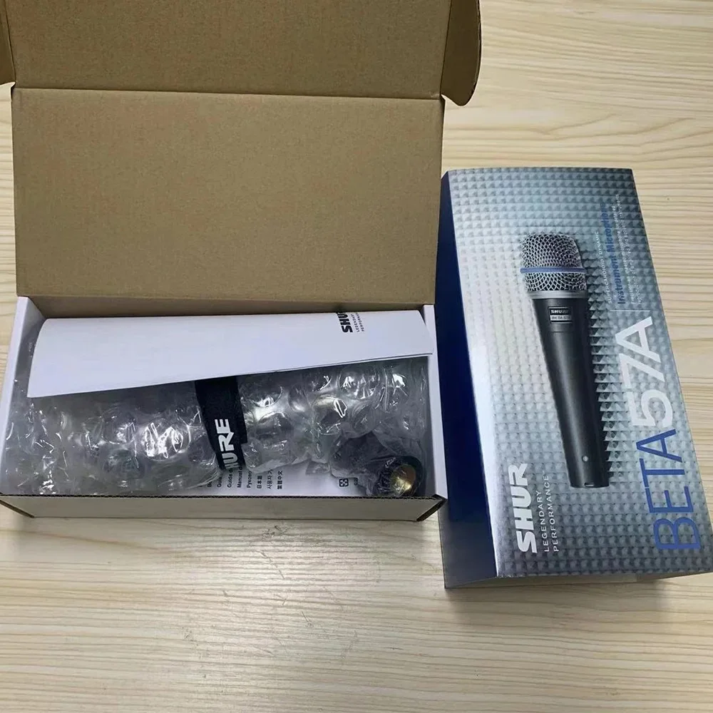 BETA57A 다이나믹 카디오이드 마이크, BETA57A 마이크, 실제 변압기 포함, 선명한 사운드 마이크, 최고 품질, 무료 배송