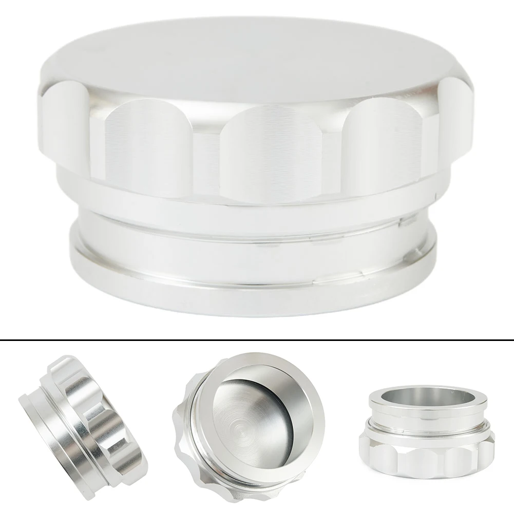 1pc Vehicle 2" 50.8mm Aluminium Alloy Weld On Filler Neck And Cap Oil Fuel Water Tank Sliver Replacement Accessories