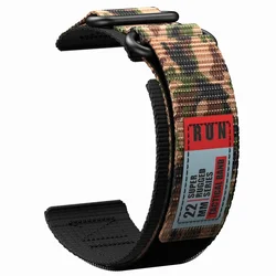 Premium 22 mm Nylon-Uhrenarmband in klassischem Schwarz