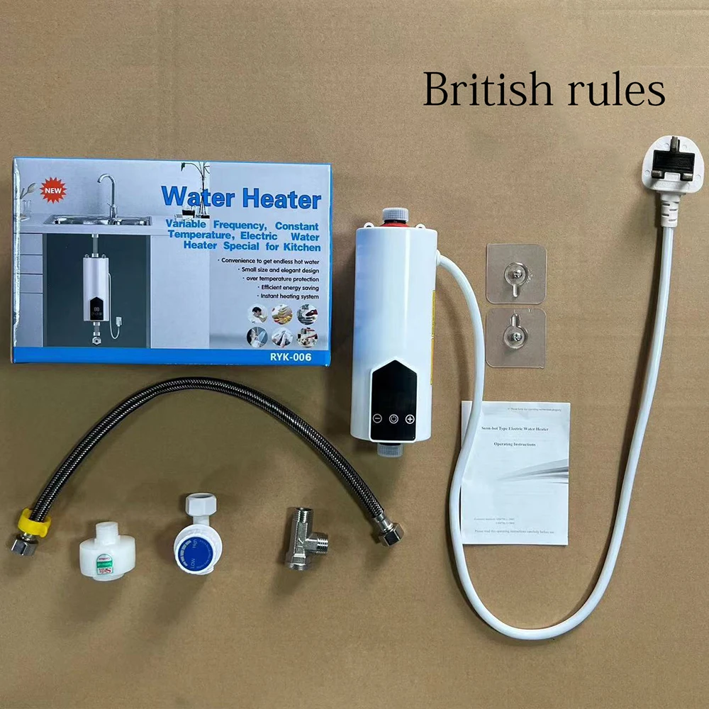 Electric Tankless Water Heater, Mini Instant Hot Water Heater with