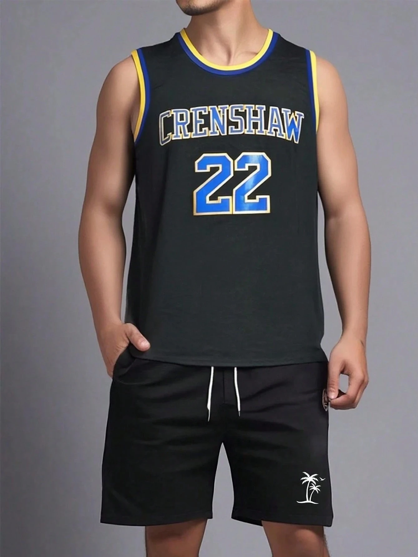 22 Polyester Basketball Jersey Sports Style Crew Neck Tank Top Casual Daily Wear Party And Summer Sports Festive Top Clothing
