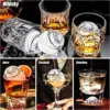 3D Rose Ice Molds 2.5 Inch, Large Ice Cube Trays, Make 4 Giant Cute Flower Shape Ice, Silicone Rubber Fun Big Ice Ball Maker 4