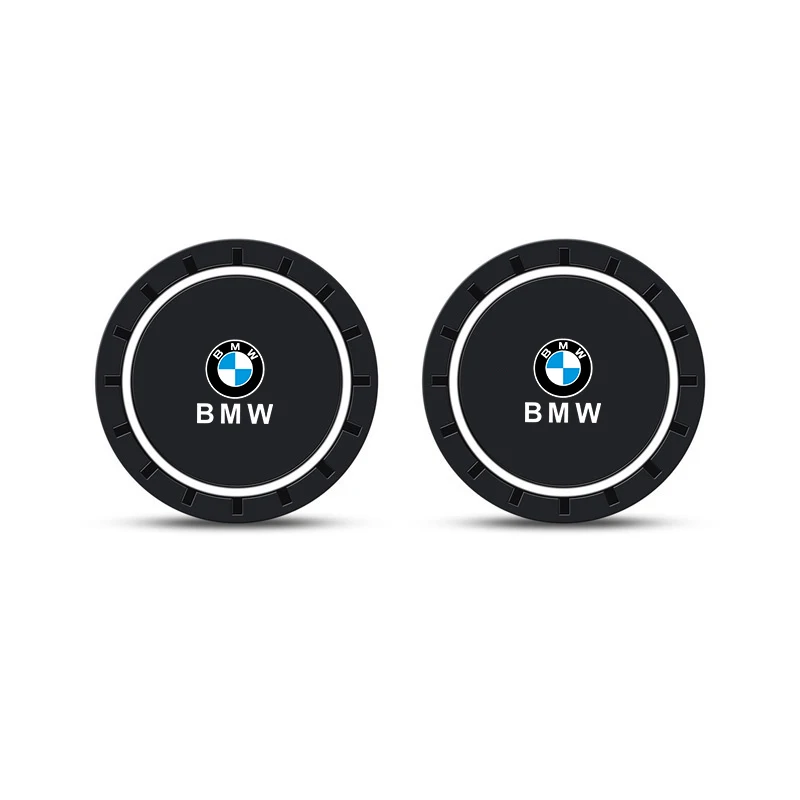 2개 자동차 컵받침 논슬립 실리콘 매트 BMW E39 E46 E90 E60 F10 F11 F20 F30 F34 F01 G20 G21 G31 G38 G60 X1 X3 X5 X7 액세서리