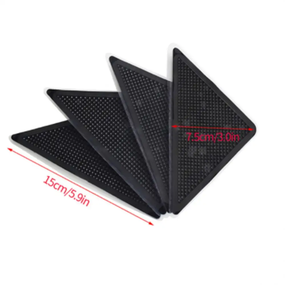 8pcs/set Carpet Non-slip Sticker Trapezoidal Right-angle L-shaped Carpet  Gripper Corners Pad Floor Mat Fixed Sticker Washable - Mat - AliExpress