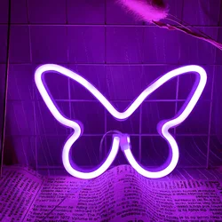 Enchanting Butterfly LED Neon Light - Perfect Decorative & Gift Lighting (Butterfly - Purple)