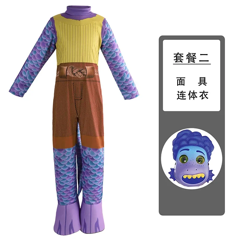 thumbnail image 1 of Disfraz de Halloween de Disney Luca para niños, día amigable, Alberto Sea Monster, Cosplay unido, regalo de actuación, Verano, 1 of 5