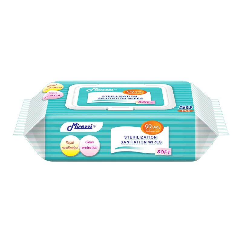 50pcs Sanitary Cleaning Wet Wipes
